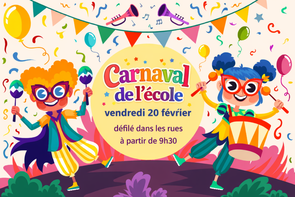 Carnaval de l’Ă©cole en fĂȘte
